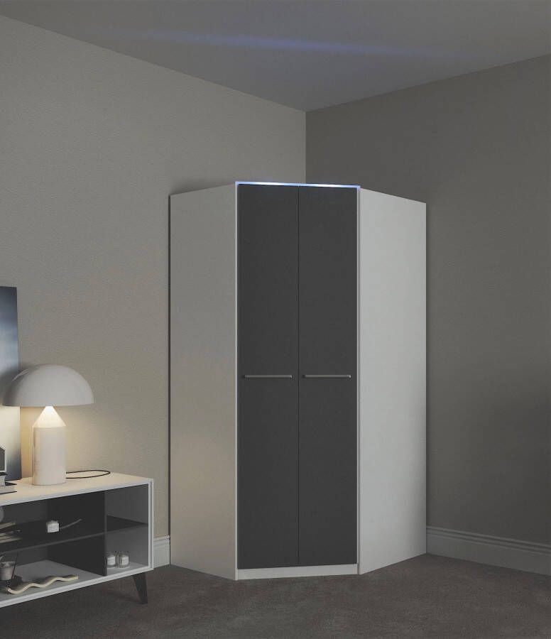 Priess Hoekkledingkast Barcelona kledingkast hoekoplossing ruimtewonder