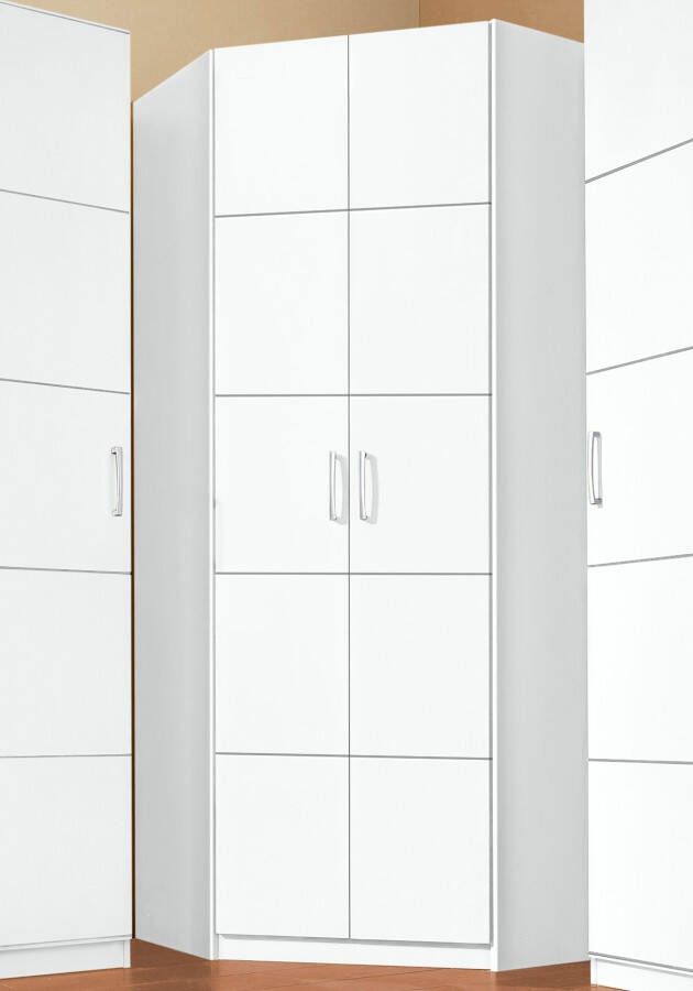 Priess Hoekkledingkast Bilbao met 3 verschillende fronten