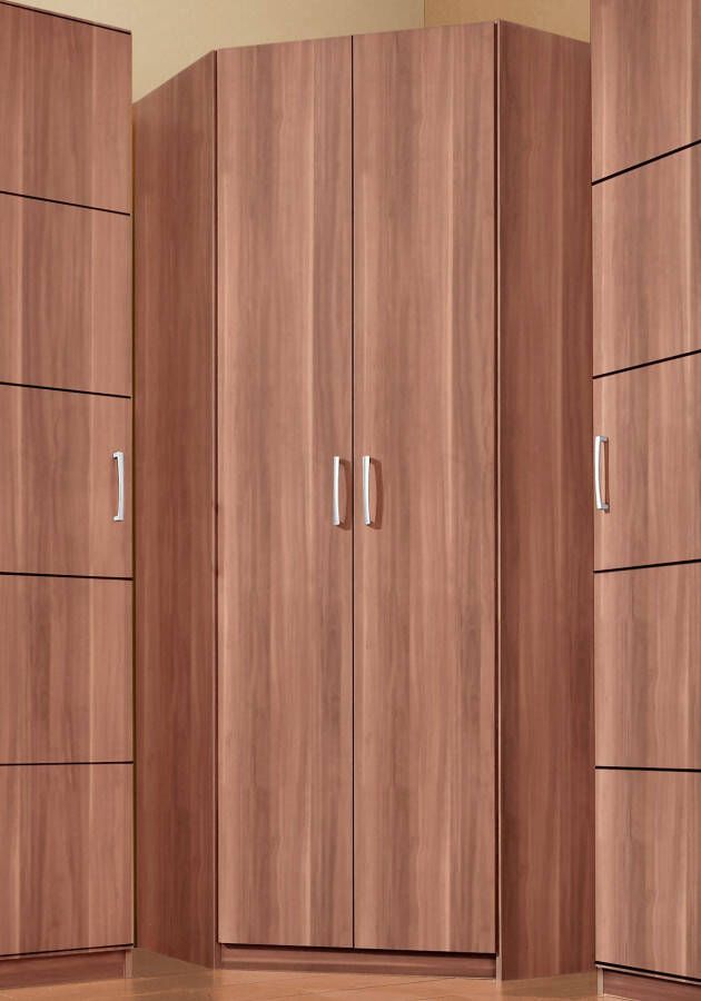 Priess Hoekkledingkast Bilbao met 3 verschillende fronten