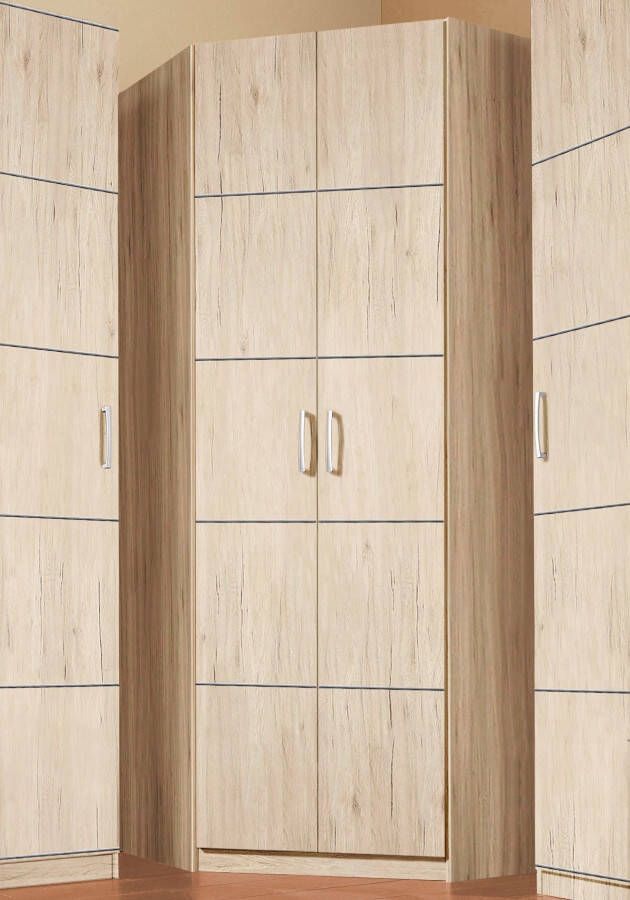 Priess Hoekkledingkast Bilbao met 3 verschillende fronten
