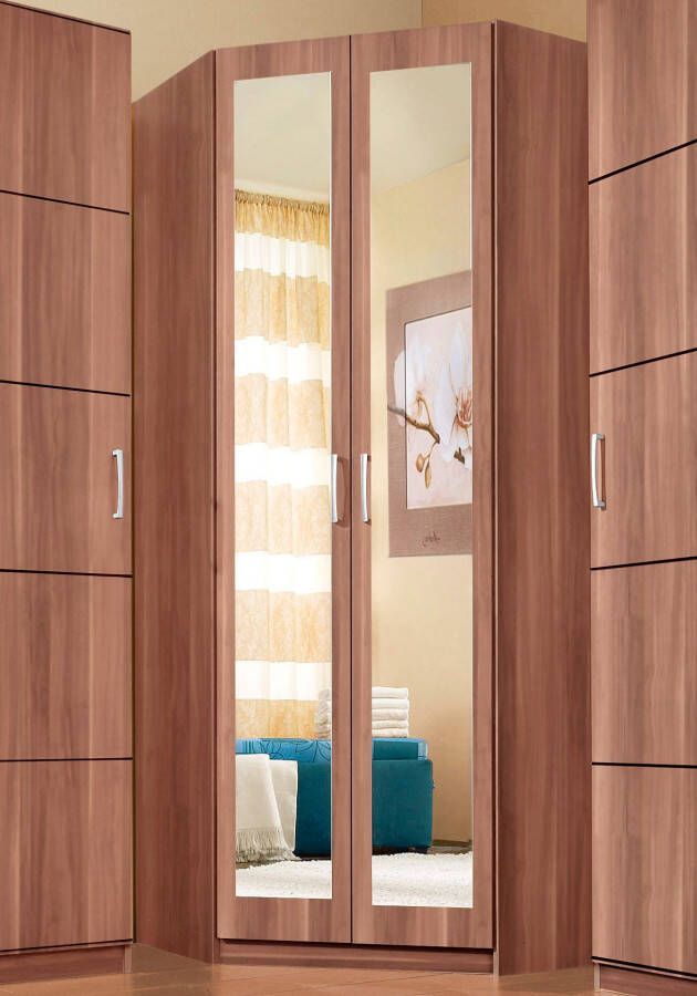 Priess Hoekkledingkast Bilbao met 3 verschillende fronten