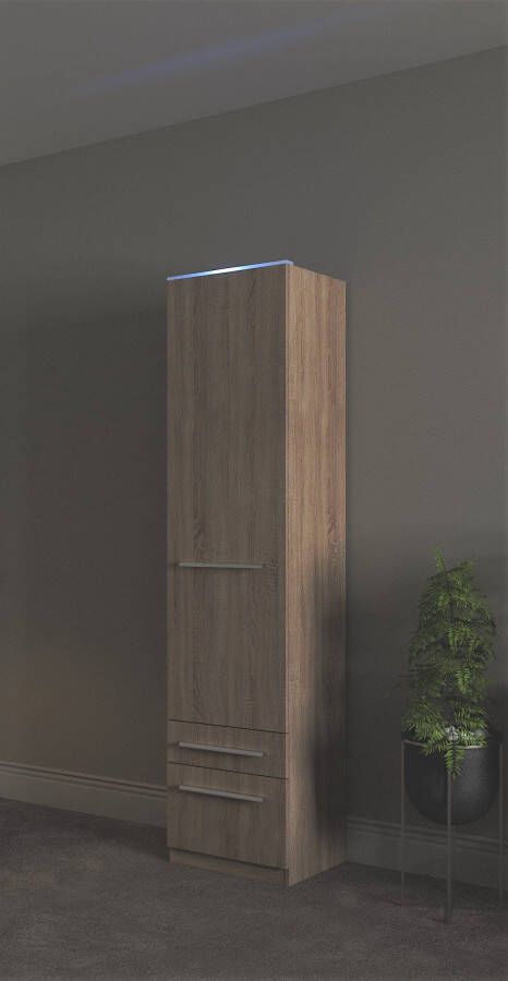 Priess Kledingkast Kast garderobe waskast Barcelona in 5 breedtes veel opbergruimte ruime lades met spiegel made in germany