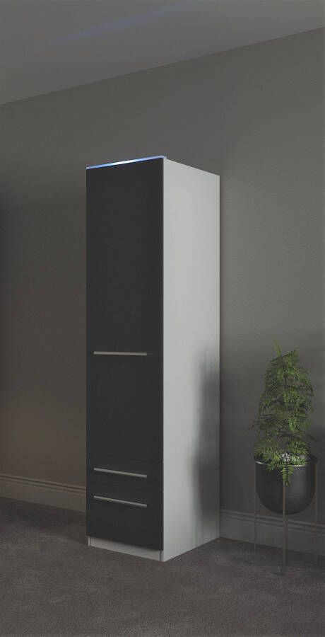 Priess Kledingkast Kast garderobe waskast Barcelona in 5 breedtes veel opbergruimte ruime lades met spiegel made in germany