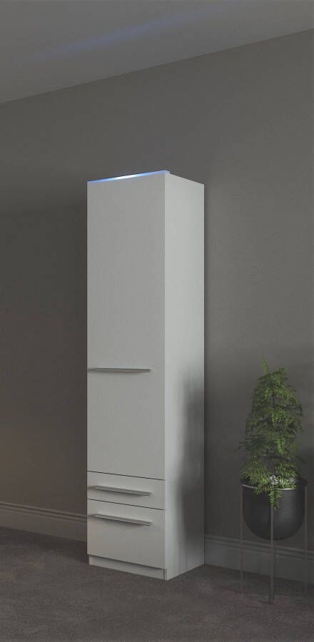 Priess Kledingkast Kast garderobe waskast Barcelona in 5 breedtes veel opbergruimte ruime lades met spiegel made in germany