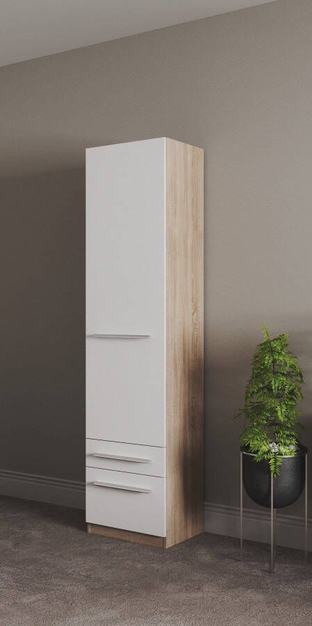 Priess Kledingkast Kast garderobe waskast Barcelona in 5 breedtes veel opbergruimte ruime lades met spiegel made in germany