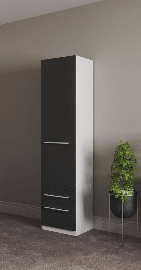 Priess Kledingkast Kast garderobe waskast Barcelona in 5 breedtes veel opbergruimte ruime lades met spiegel made in germany