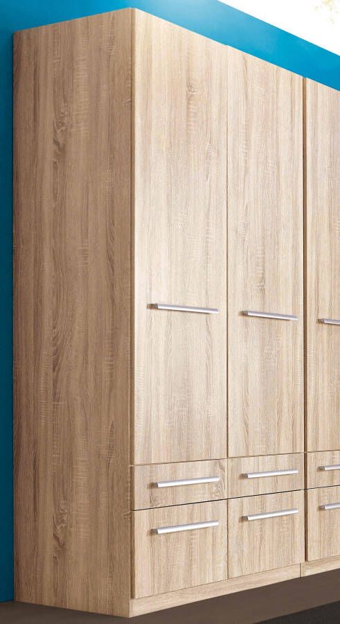 Priess Kledingkast Kast garderobe waskast Barcelona in 5 breedtes veel opbergruimte ruime lades met spiegel made in germany