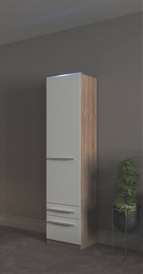 Priess Kledingkast Kast garderobe waskast Barcelona in 5 breedtes veel opbergruimte ruime lades met spiegel made in germany