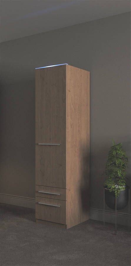 Priess Kledingkast Kast garderobe waskast Barcelona in 5 breedtes veel opbergruimte ruime lades met spiegel made in germany