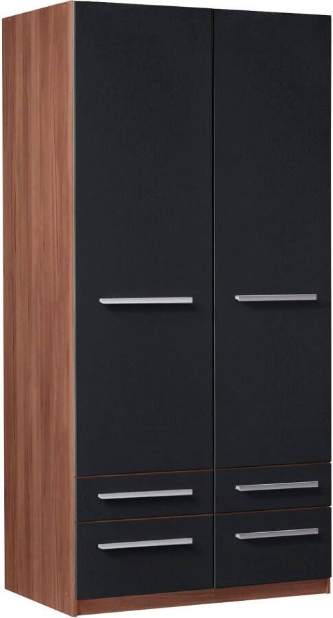 Priess Kledingkast Kast garderobe waskast Barcelona in 5 breedtes veel opbergruimte ruime lades met spiegel made in germany