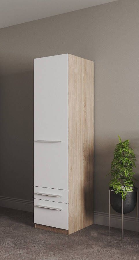 Priess Kledingkast Kast garderobe waskast Barcelona in 5 breedtes veel opbergruimte ruime lades met spiegel made in germany