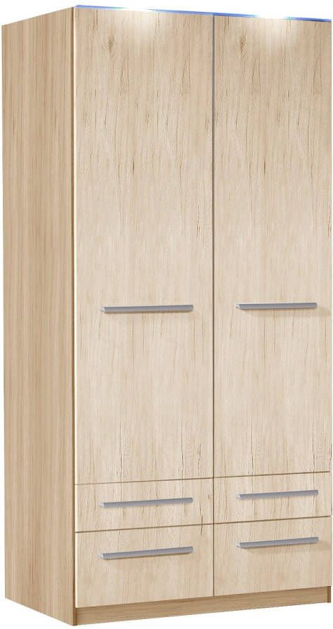 Priess Kledingkast Kast garderobe waskast Barcelona in 5 breedtes veel opbergruimte ruime lades met spiegel made in germany