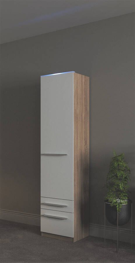 Priess Kledingkast Kast garderobe waskast Barcelona in 5 breedtes veel opbergruimte ruime lades met spiegel made in germany