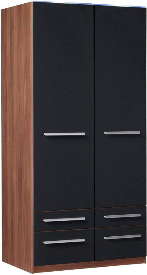 Priess Kledingkast Kast garderobe waskast Barcelona in 5 breedtes veel opbergruimte ruime lades met spiegel made in germany