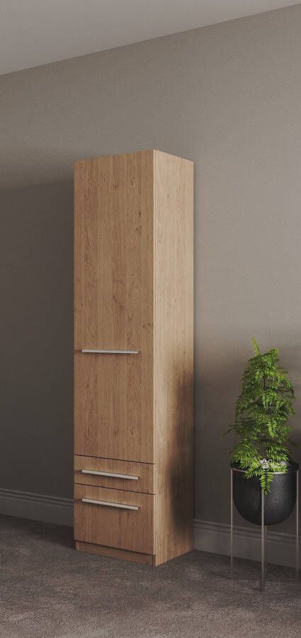 Priess Kledingkast Kast garderobe waskast Barcelona in 5 breedtes veel opbergruimte ruime lades met spiegel made in germany