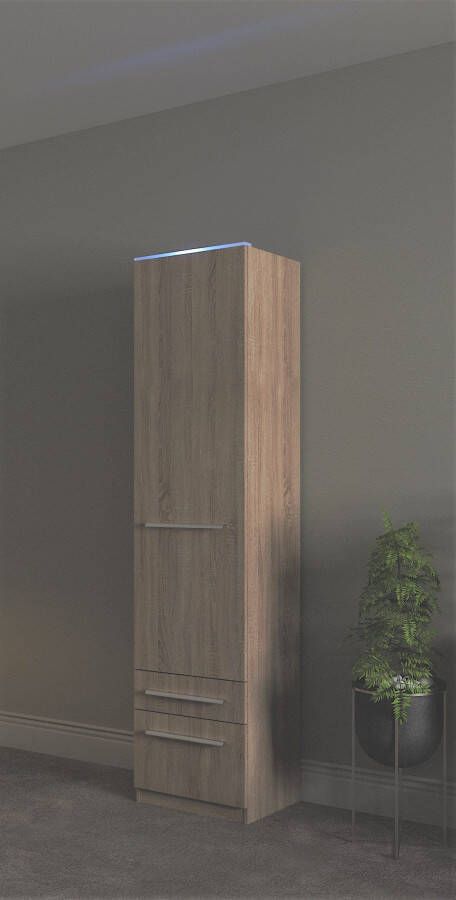 Priess Kledingkast Kast garderobe waskast Barcelona in 5 breedtes veel opbergruimte ruime lades met spiegel made in germany