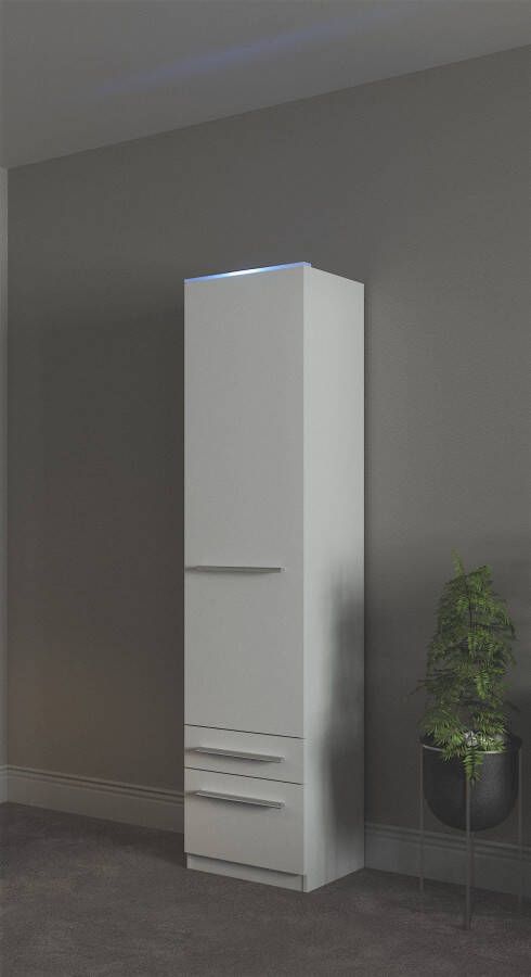 Priess Kledingkast Kast garderobe waskast Barcelona in 5 breedtes veel opbergruimte ruime lades met spiegel made in germany