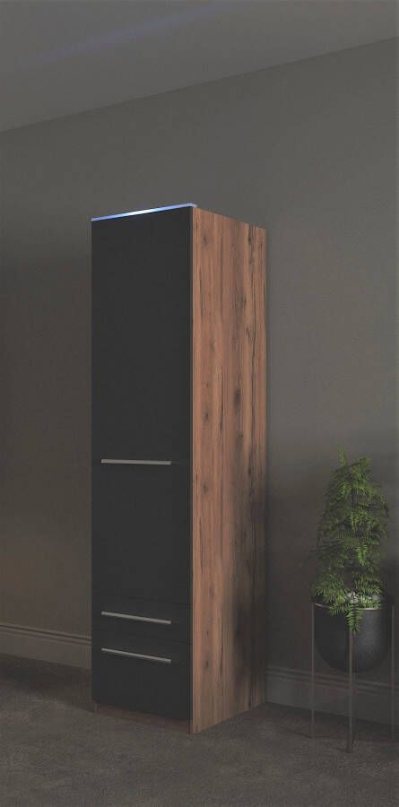 Priess Kledingkast Kast garderobe waskast Barcelona in 5 breedtes veel opbergruimte ruime lades met spiegel made in germany