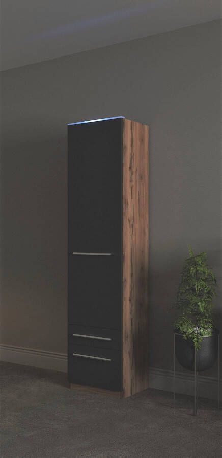 Priess Kledingkast Kast garderobe waskast Barcelona in 5 breedtes veel opbergruimte ruime lades met spiegel made in germany