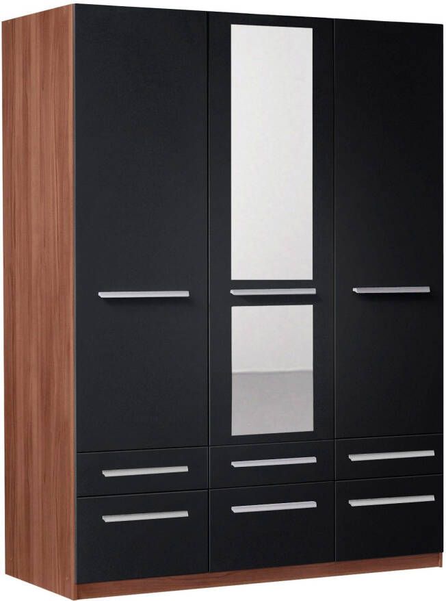 Priess Kledingkast Kast garderobe waskast Barcelona in 5 breedtes veel opbergruimte ruime lades met spiegel made in germany