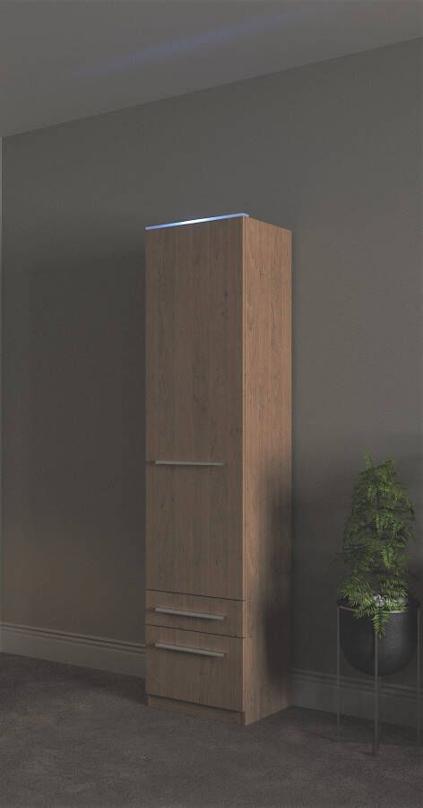 Priess Kledingkast Kast garderobe waskast Barcelona in 5 breedtes veel opbergruimte ruime lades met spiegel made in germany