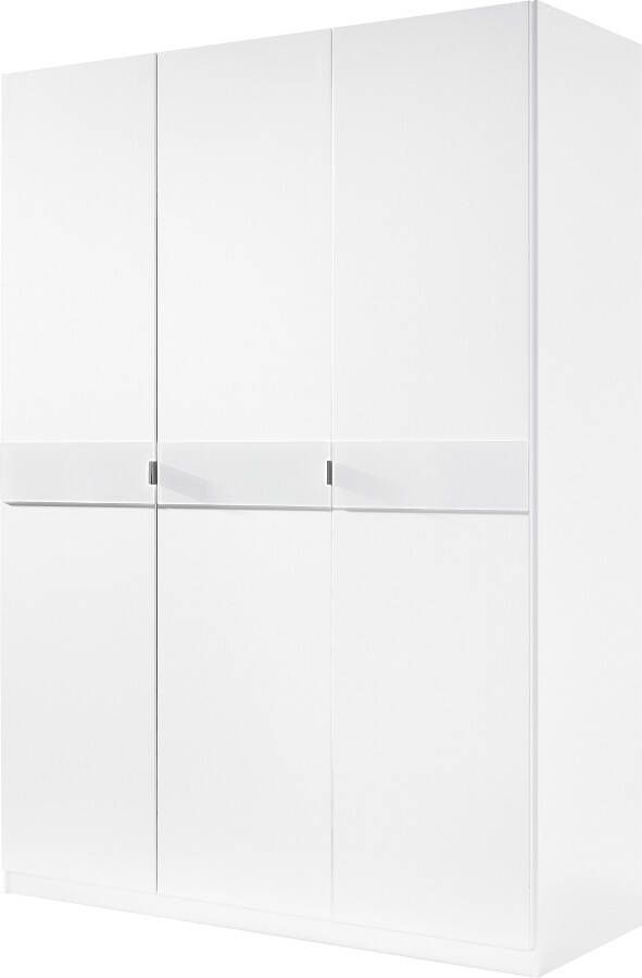 Priess Kledingkast Draai-deur kast kledingkast slaapkamerkast Madrid met gekleurde glasplaat uitbreidbaar met kastopzet madrid