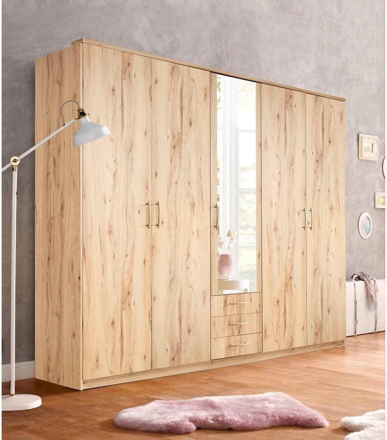 Priess Kledingkast Husum met decoratieve krans optioneel met lades