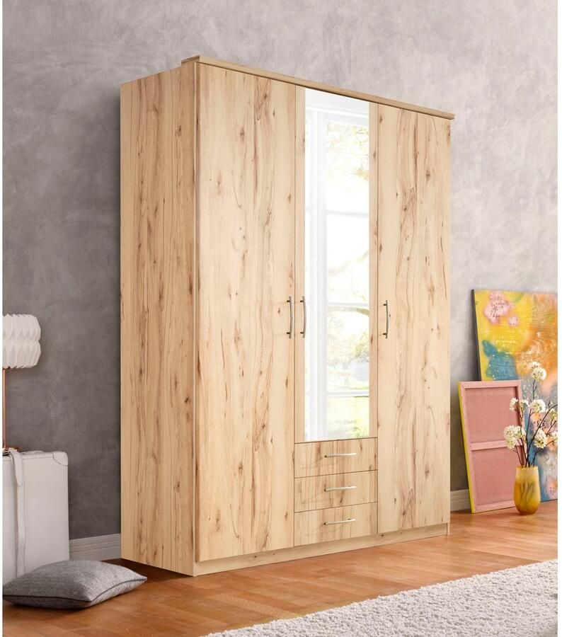 Priess Kledingkast Husum met decoratieve krans optioneel met lades