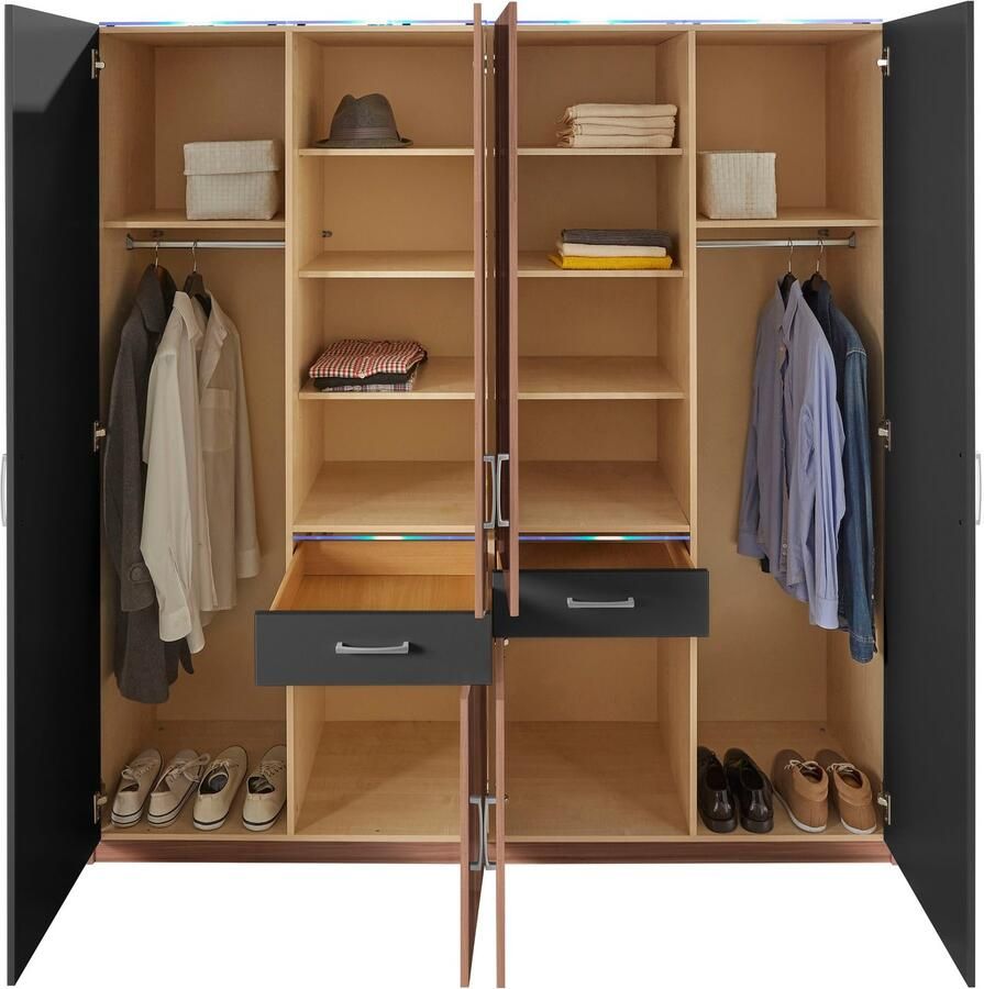 Priess Kledingkast naar keuze met kroonverlichting