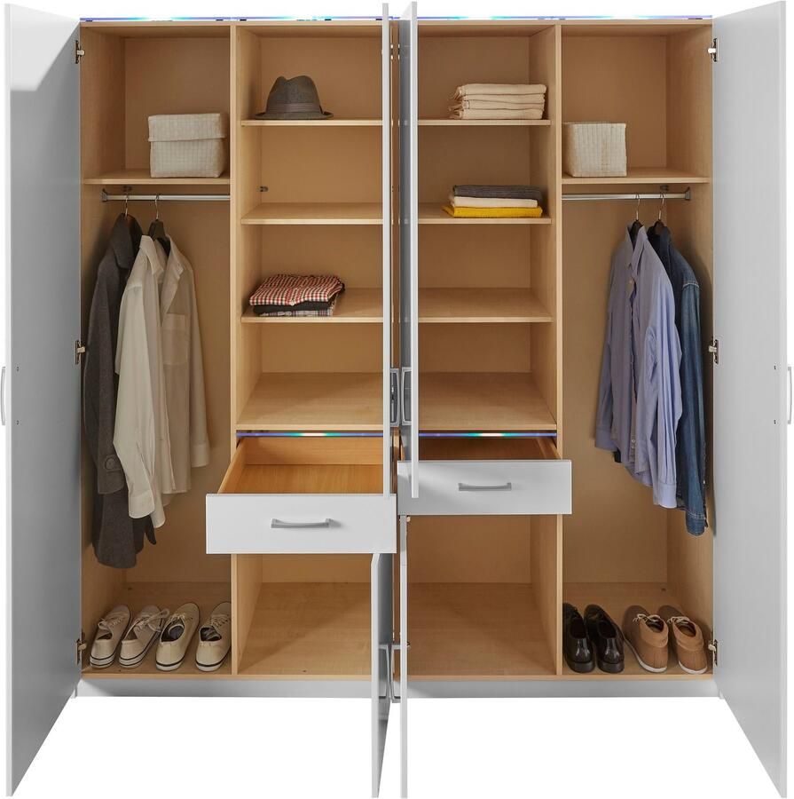 Priess Kledingkast naar keuze met kroonverlichting