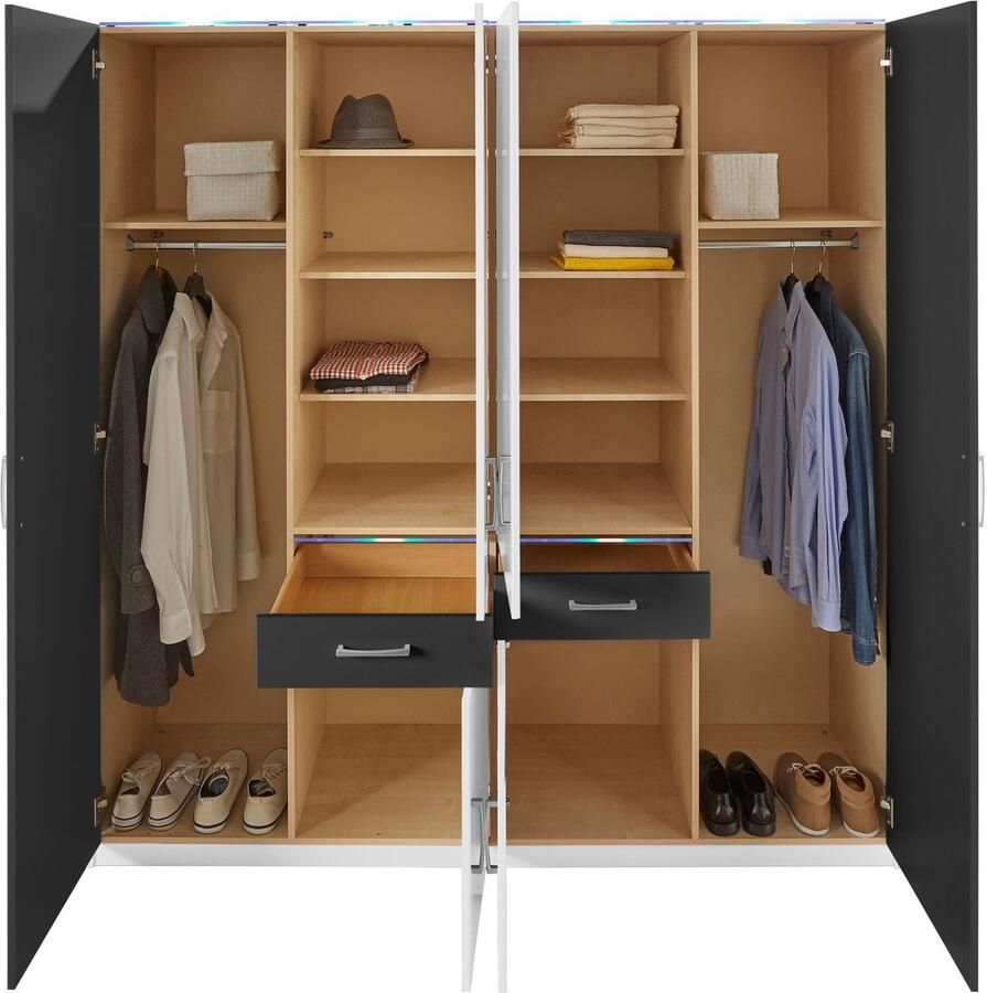 Priess Kledingkast naar keuze met kroonverlichting