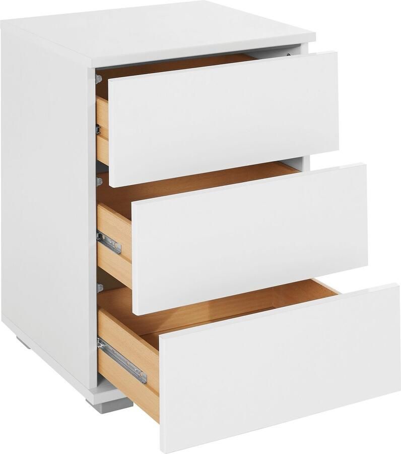 Priess Nachtkastje met ledverlichting en push-to-open