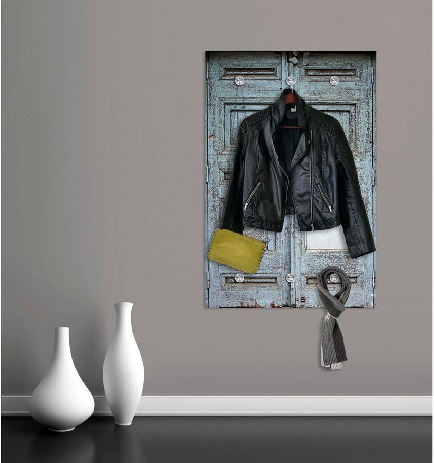 Queence Kapstok Deur met 6 haken 80 x 120 cm