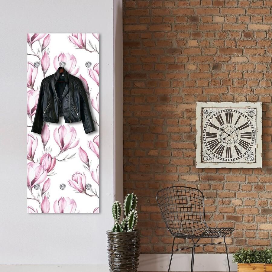 Queence Kapstok Krokus met 6 haken 50 x 120 cm