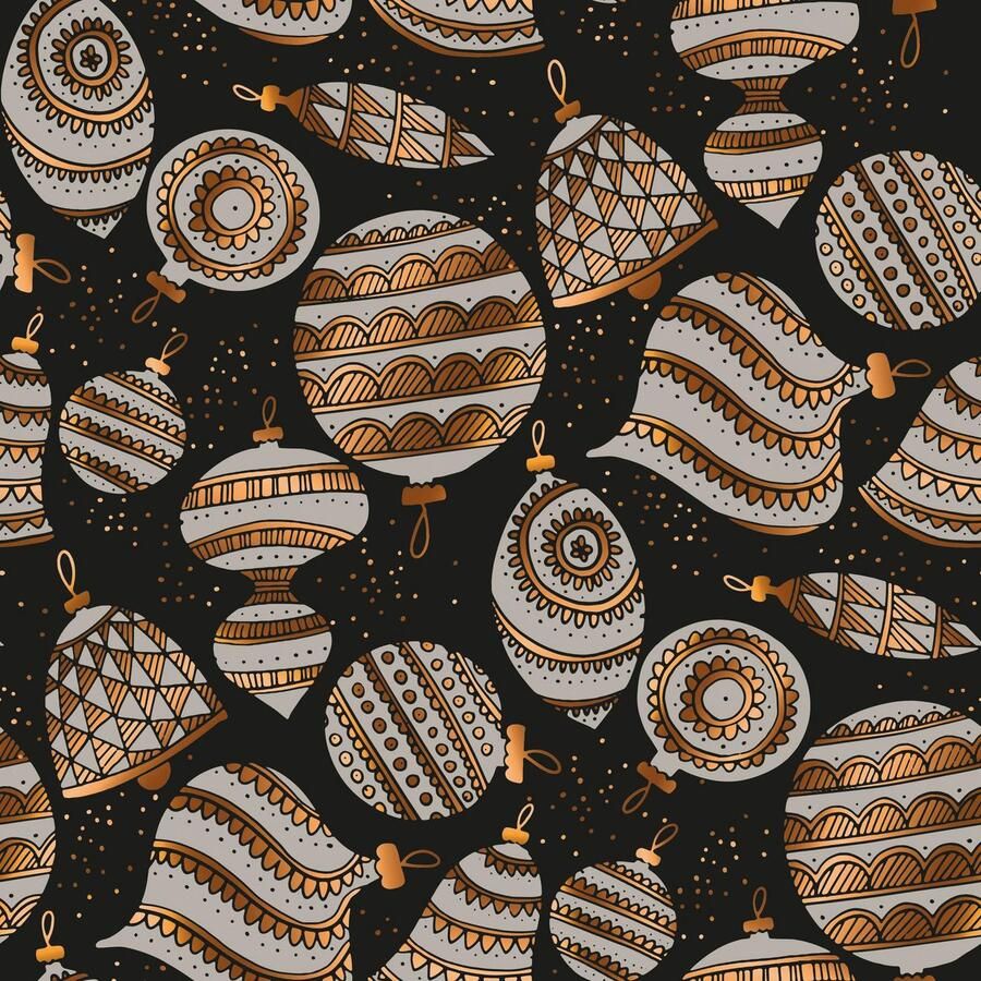 Queence Sierkussen Celina Kussenhoes kerst kerstballen zwart feestelijk decoratief (1 stuk)