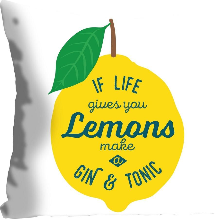 Queence Sierkussen Lemons met een citroen (1 stuk)