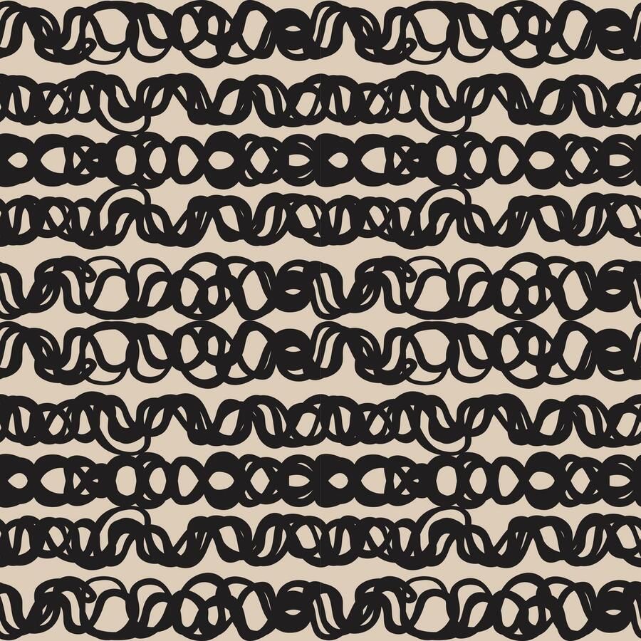 Queence Sierkussen Lijnen Kussenovertrek zonder vulling(1 stuk)