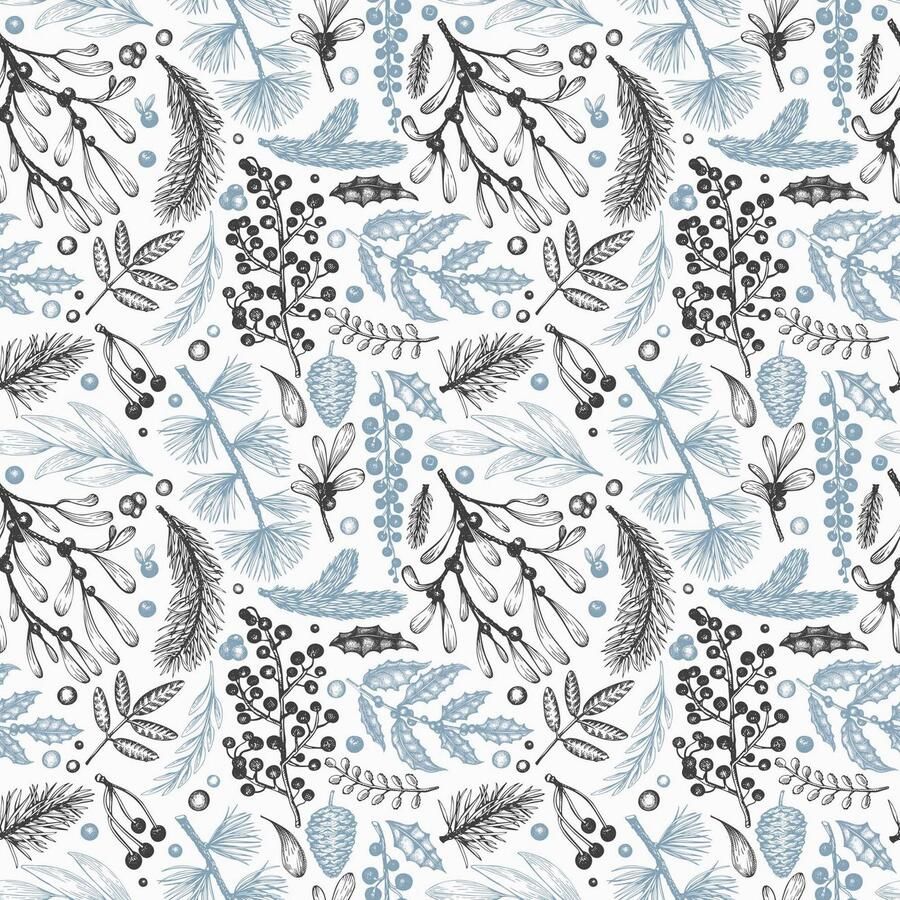 Queence Sierkussen SABRINA Kussenhoes takken winters natuur sneeuw winterlandschap (1 stuk)