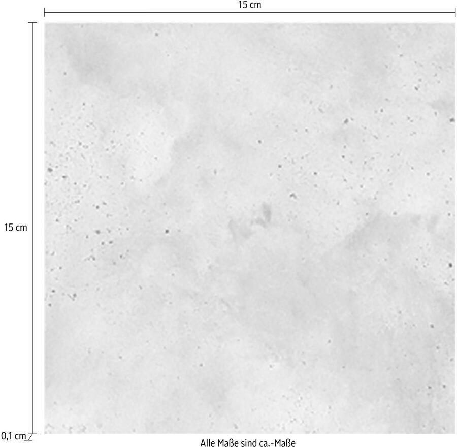 Queence Tegelsticker Grijs Stickertegels zelfklevend stickers 12-delige set (12 stuks)