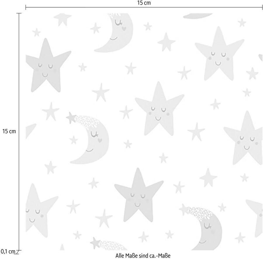 Queence Tegelsticker Halve maan Stickertegels zelfklevend stickers 12-delige set