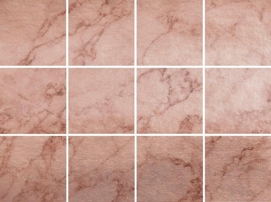 Queence Tegelsticker Marmer Stickertegels zelfklevend stickers 12-delige set (set 12 stuks)