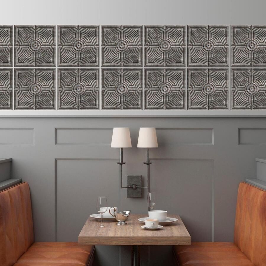 Queence Tegelsticker Motief Stickertegels zelfklevend stickers 12-delige set