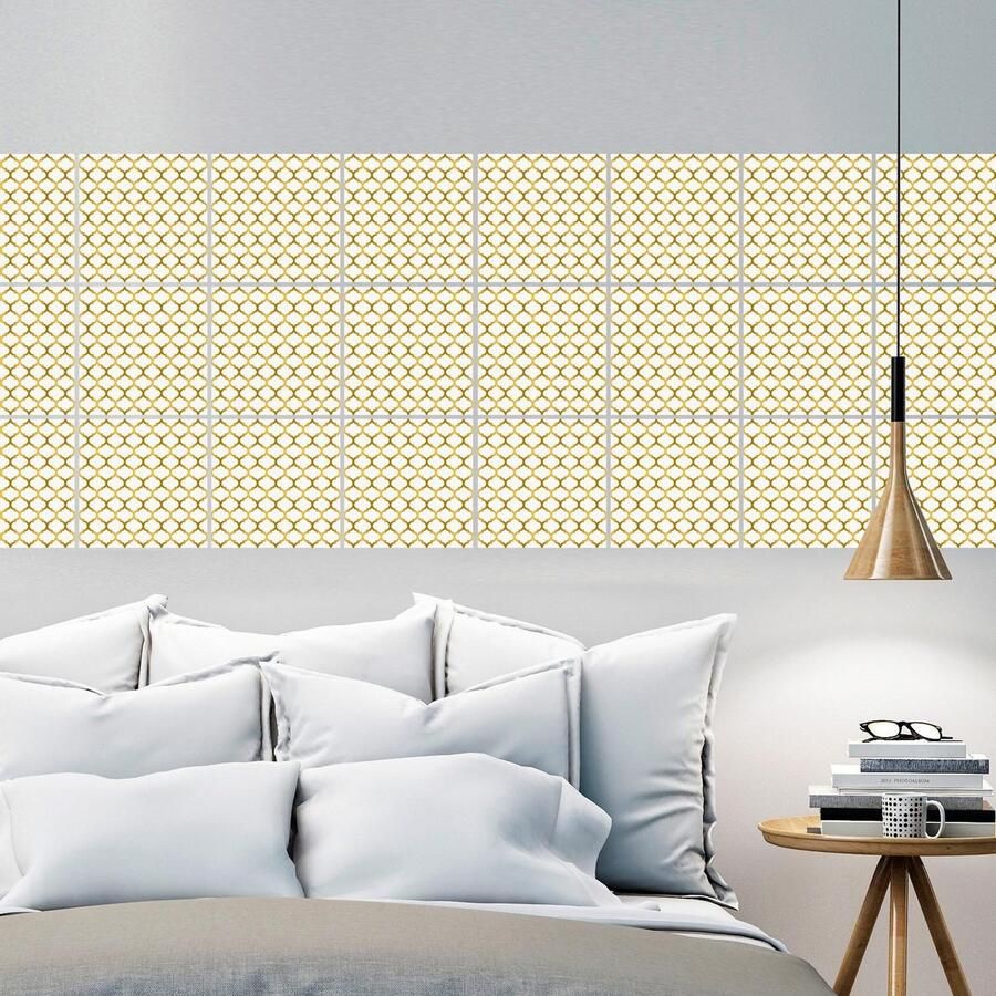 Queence Tegelsticker Motief Stickertegels zelfklevend stickers 12-delige set (set 12 stuks)