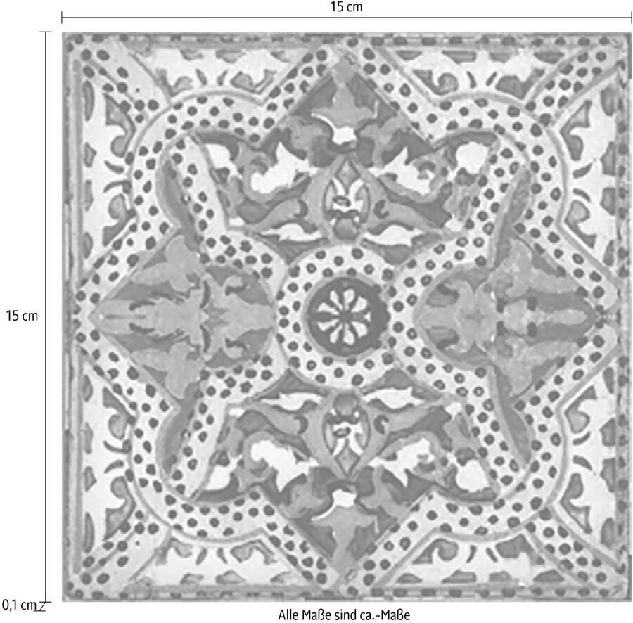 Queence Tegelsticker Mozaïek motief Stickertegels zelfklevend stickers 12-delige set