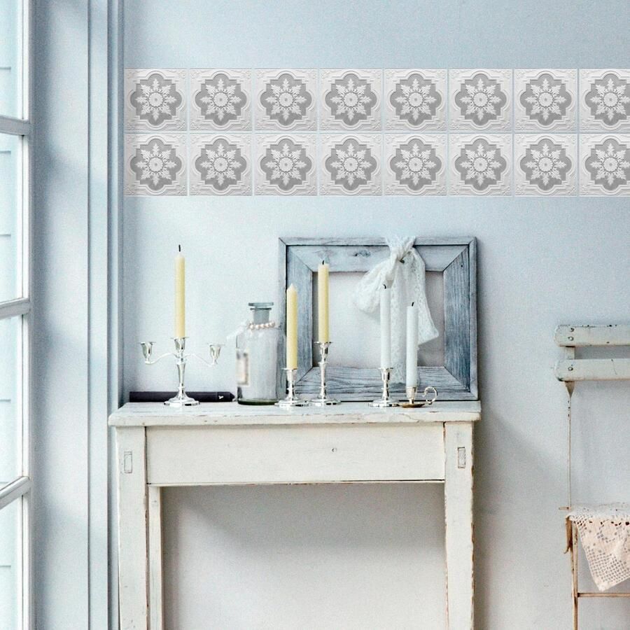 Queence Tegelsticker Mozaïek motief Stickertegels zelfklevend stickers 12-delige set