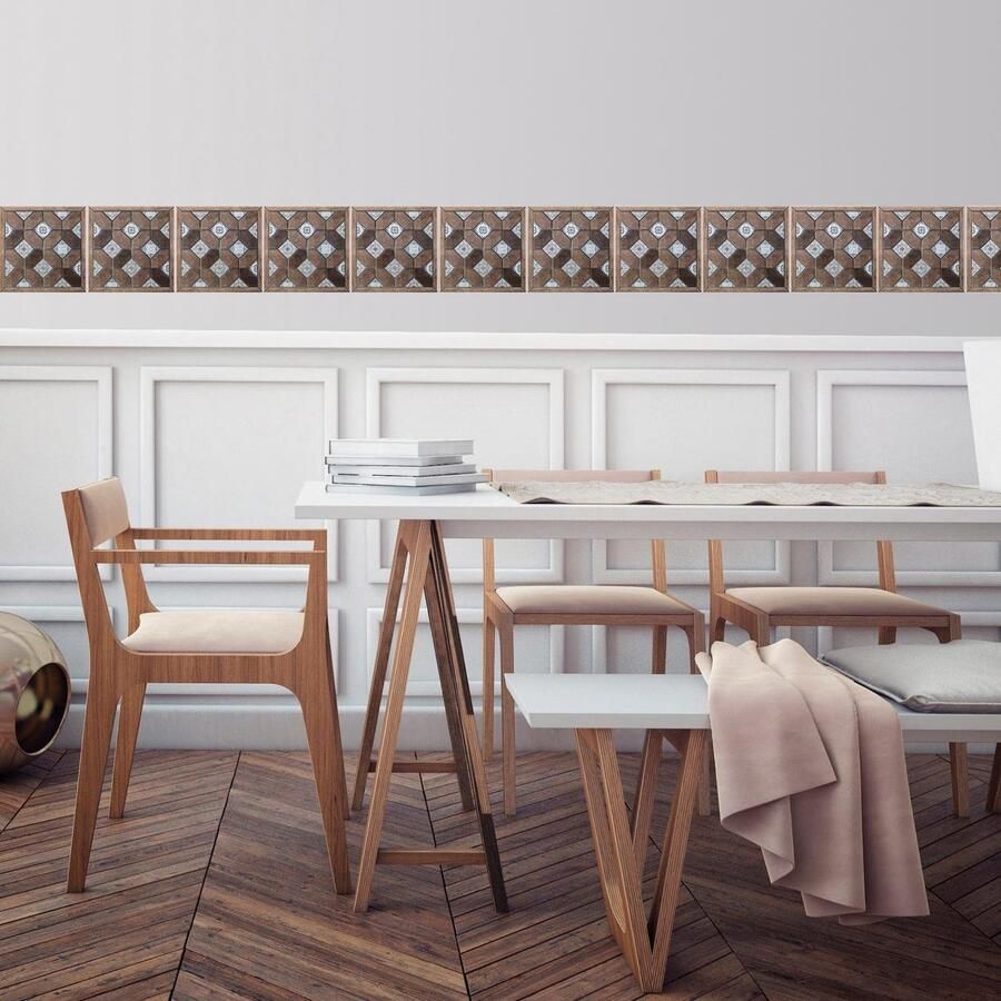 Queence Tegelsticker Mozaïek motief Stickertegels zelfklevend stickers 12-delige set