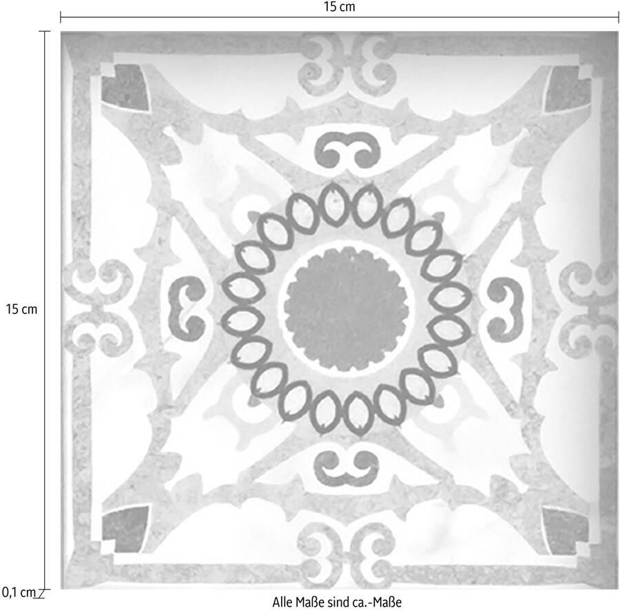 Queence Tegelsticker Mozaïek motief Stickertegels zelfklevend stickers 12-delige set