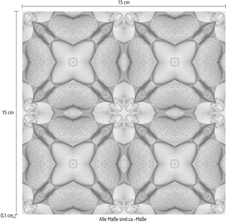 Queence Tegelsticker Mozaïek motief Stickertegels zelfklevend stickers 12-delige set