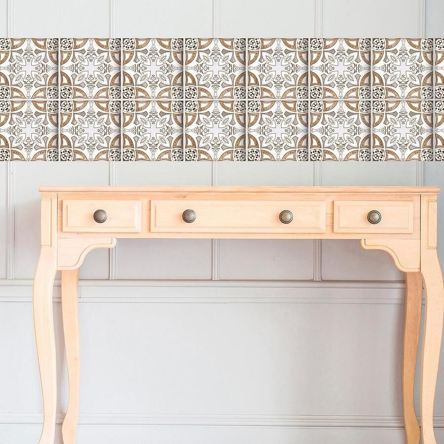 Queence Tegelsticker Mozaïek motief Stickertegels zelfklevend stickers 12-delige set