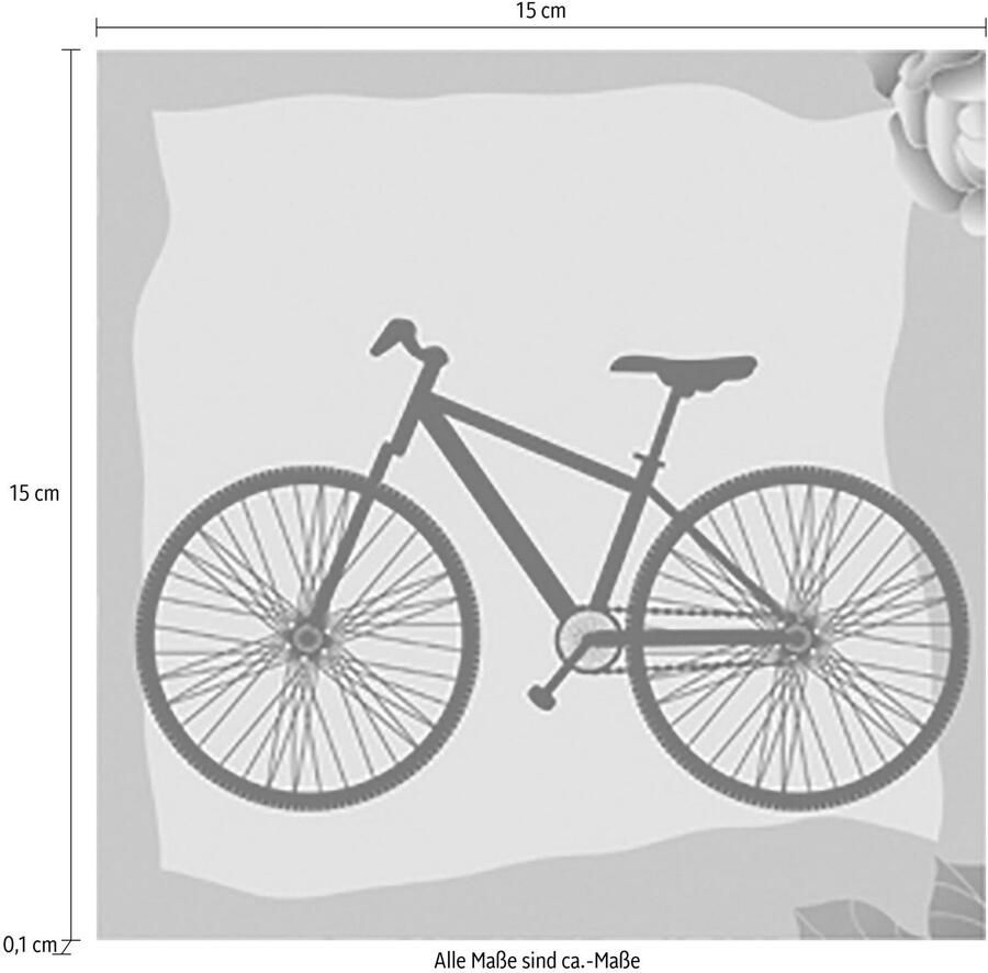 Queence Tegelsticker Paris Stickertegels zelfklevend stickers 12-delige set (12 stuks)